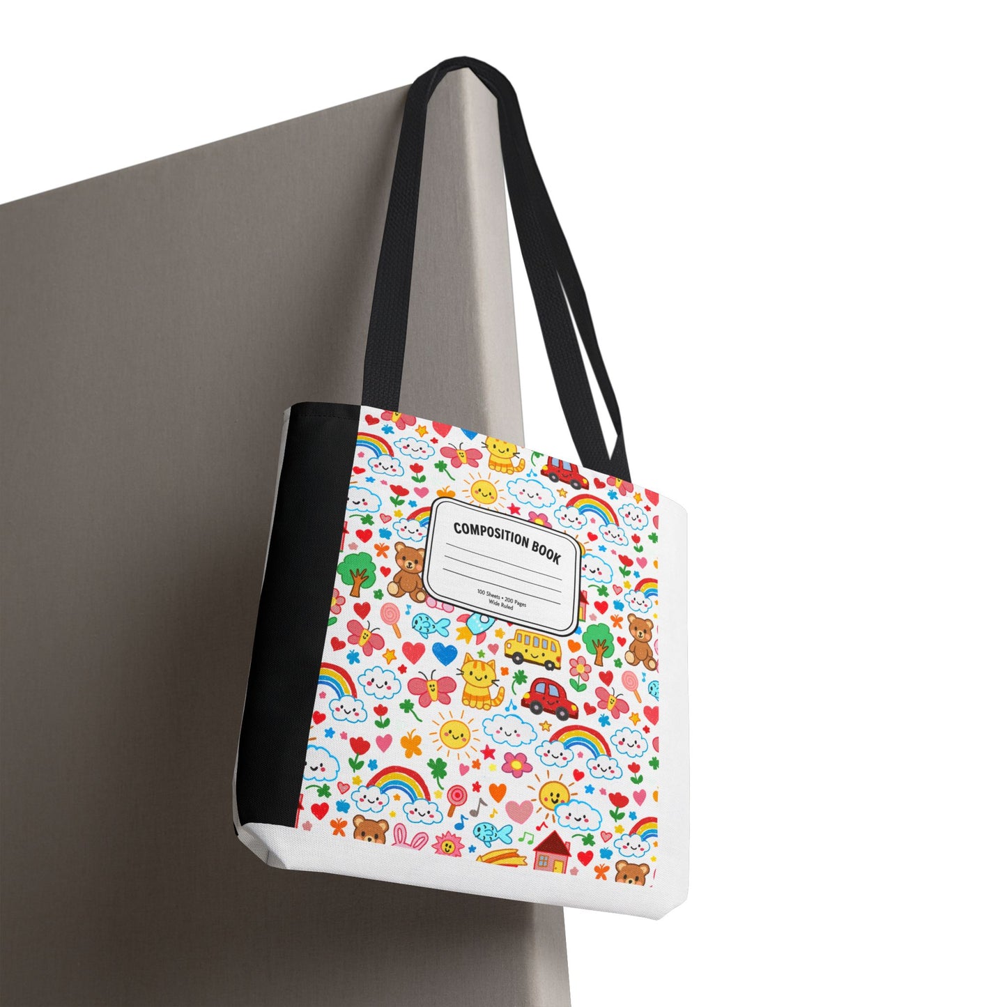 Primary Colors Teacher Tote Bag | Back to School Gift | 3 Sizes