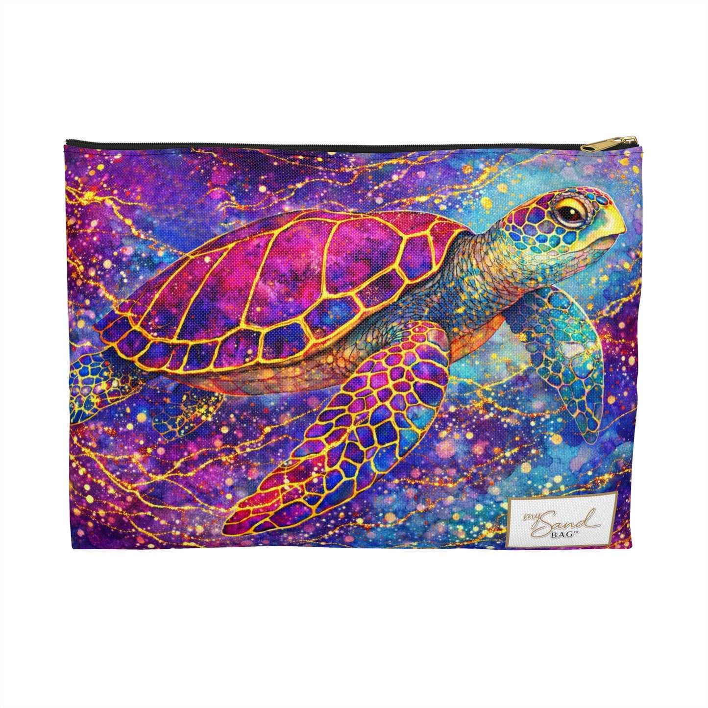 My Sand Bag™ | Watercolor Sea Turtle Essentials Pouch