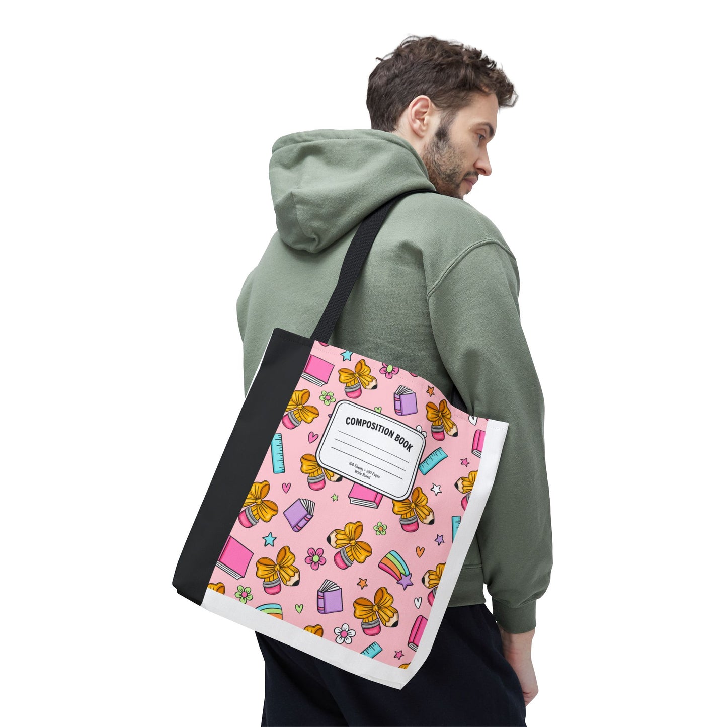 Back to School Teacher Tote Bag | Teacher Appreciation Book Bag | 3 Sizes