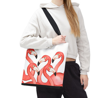 My Sand Bag Flamingos Tote Reusable Shopping Tote Durable Polyester Beach Bag
