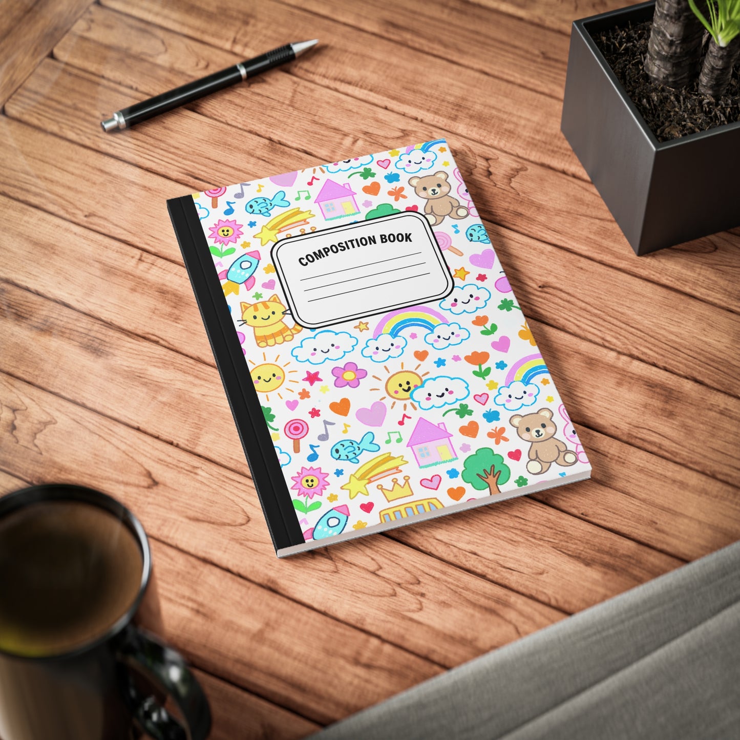 Composition Notebook School Supply | Teacher Gift Softcover Notebook | A5