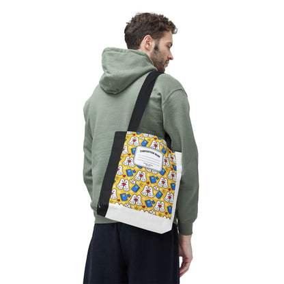 Kawaii Ghost Teacher Tote Bag | School Supplies Book Bag | 3 Sizes