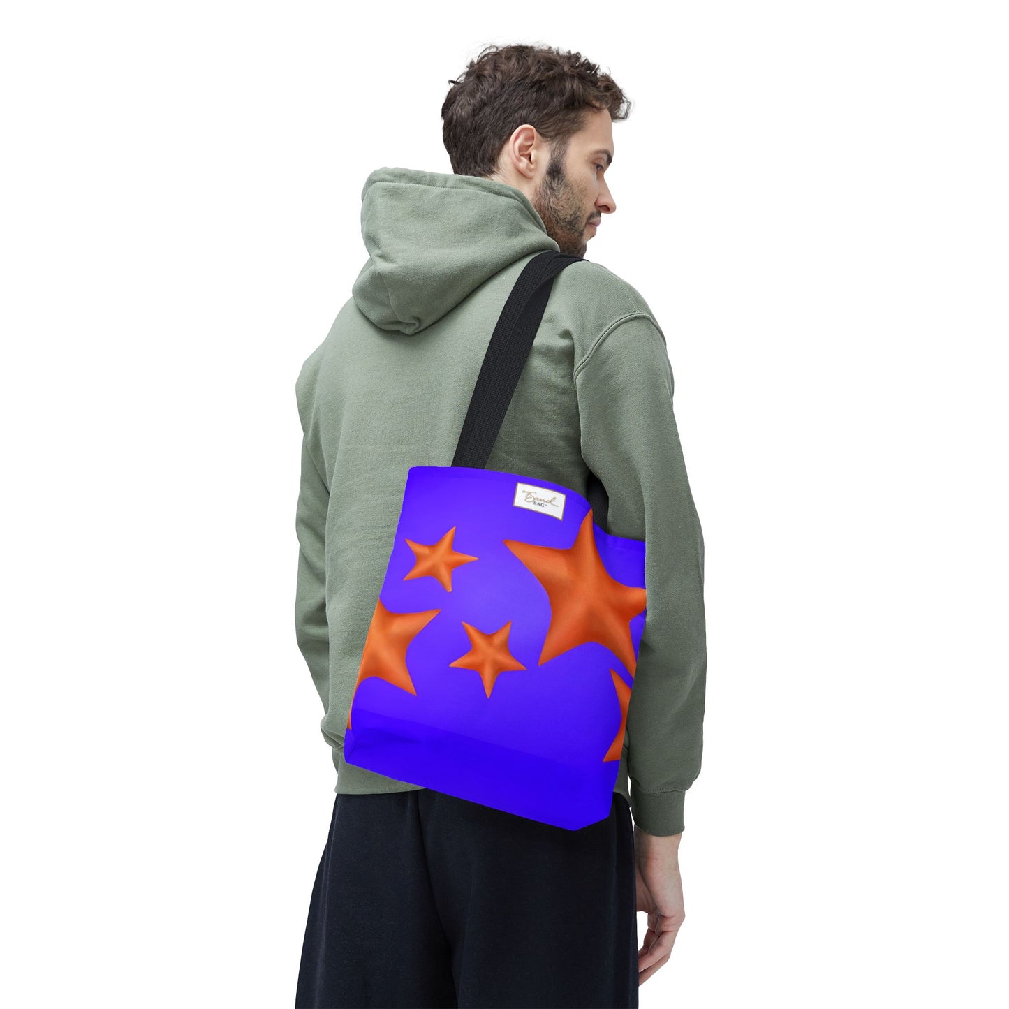 My Sand Bag Starfish Tote Reusable Shopping Tote Durable Polyester