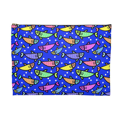My Sand Bag Essentials Pouch By Happy Fish 2 Zippered Canvas Pouch