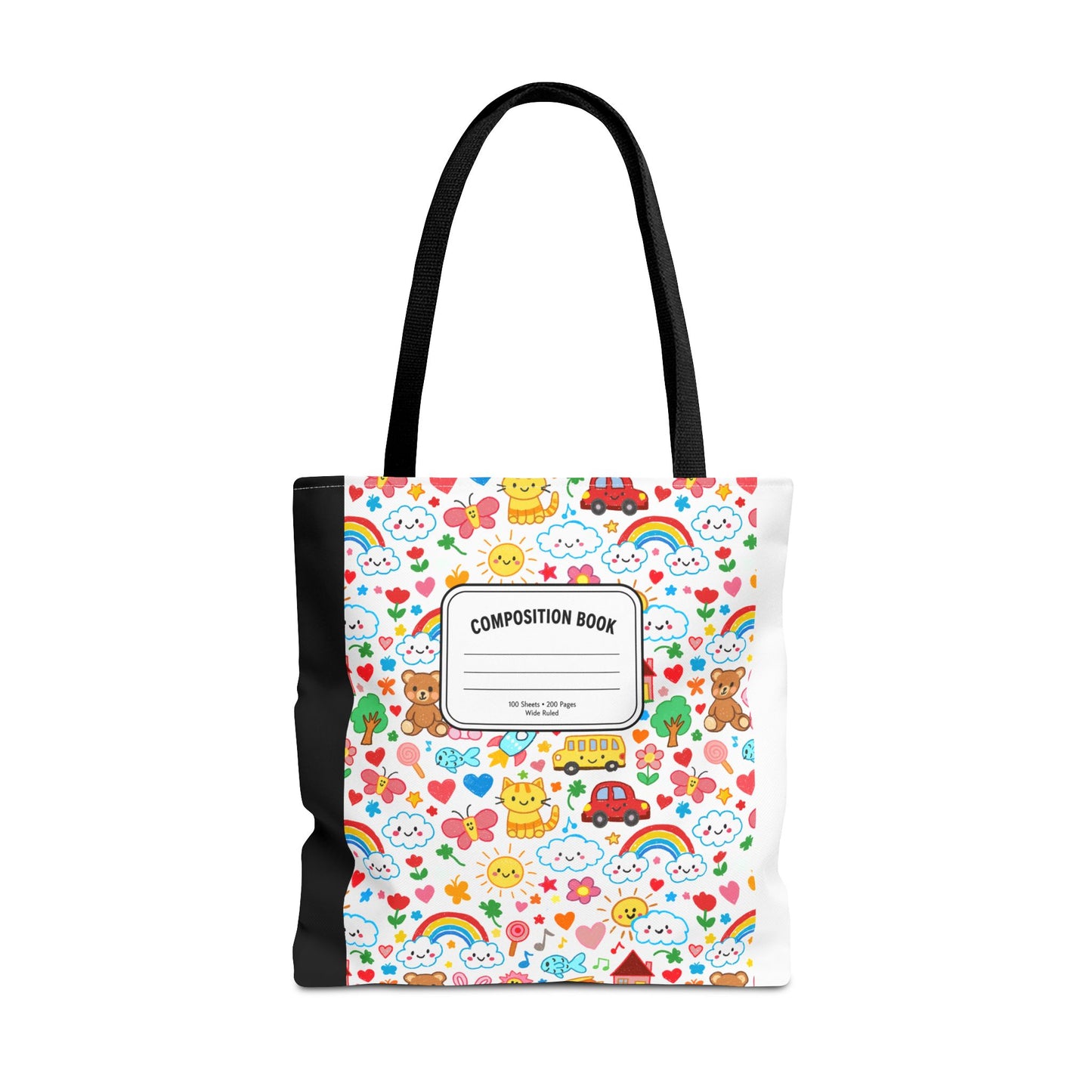 Primary Colors Teacher Tote Bag | Back to School Gift | 3 Sizes