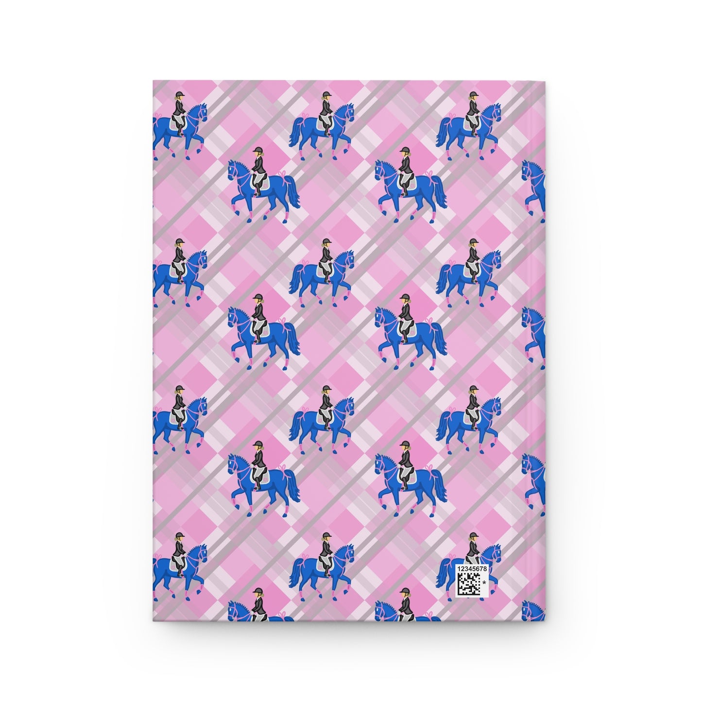 Dressage Horse & Rider Hardcover Journal — Illustrated Equestrian Notebook