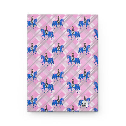 Dressage Horse & Rider Hardcover Journal — Illustrated Equestrian Notebook