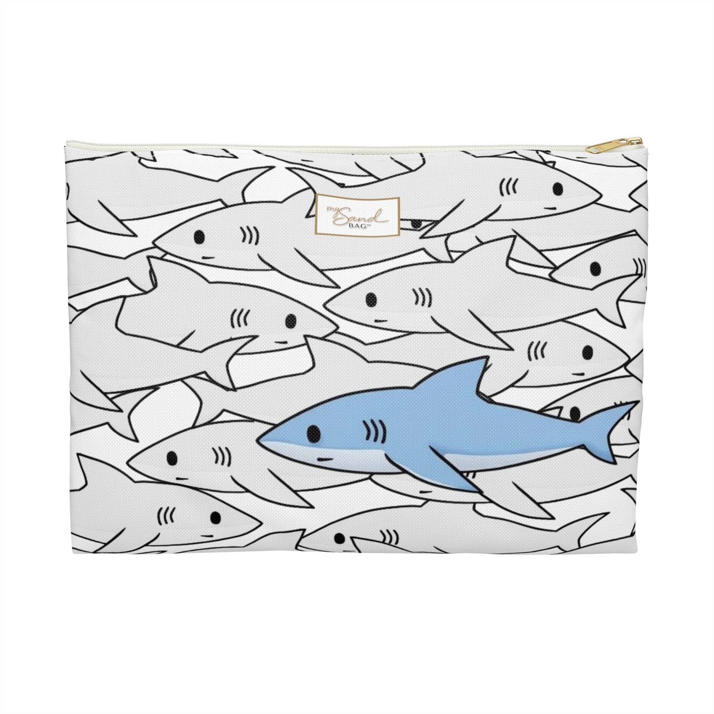 Shark Attack Essentials My Sand Bag Pouch Versatile Organizer For Everyday Use