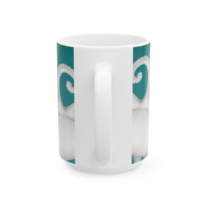 Kraken Octopus Pirate Ceramic Coffee Mug 11oz With Maritime Design Oceanic Nautical Mug For Coffee Lovers
