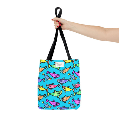 My Sand Bag Happy Fish Tote Reusable Beach Shopping Tote