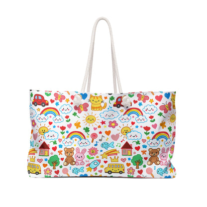 Child's Drawing Teacher Gift Weekender Bag | Teacher Appreciation Tote
