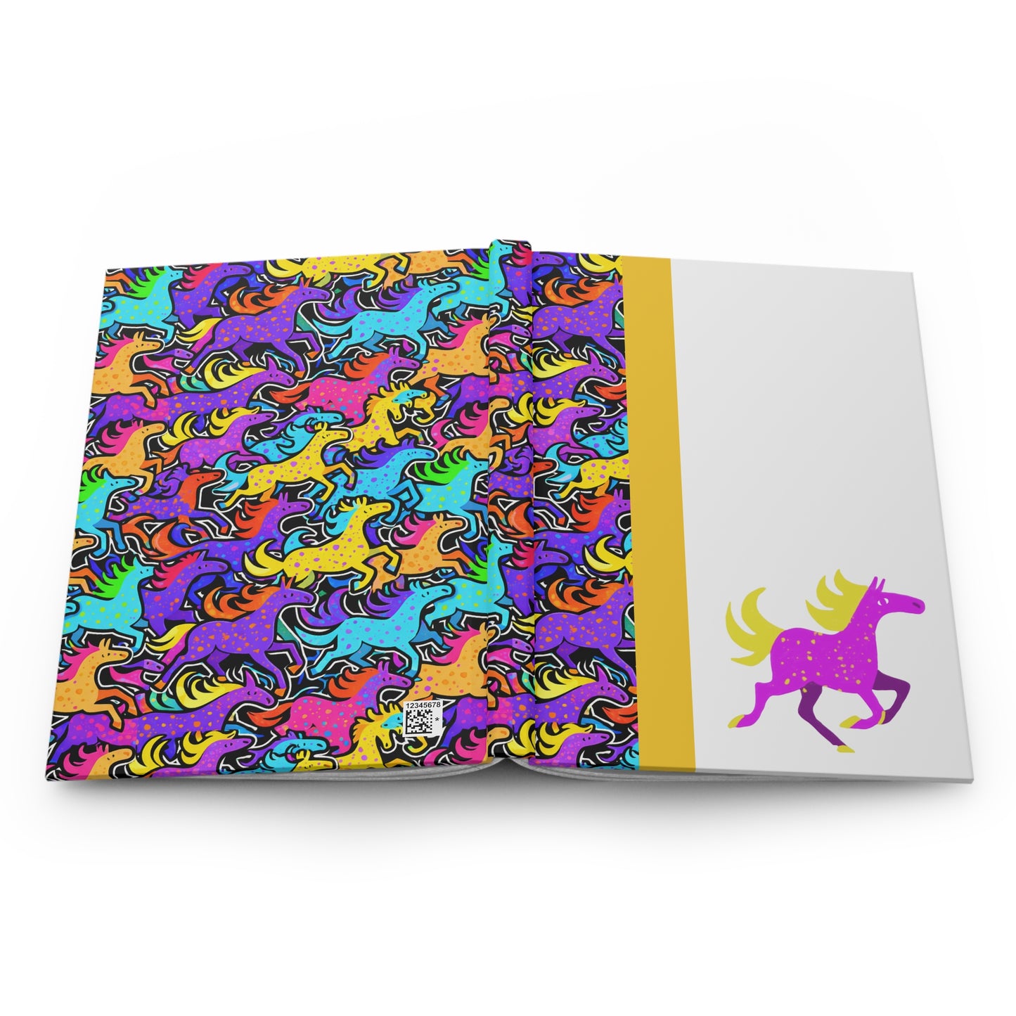 Horse Stampede Hardcover Journal | Matte Notebook