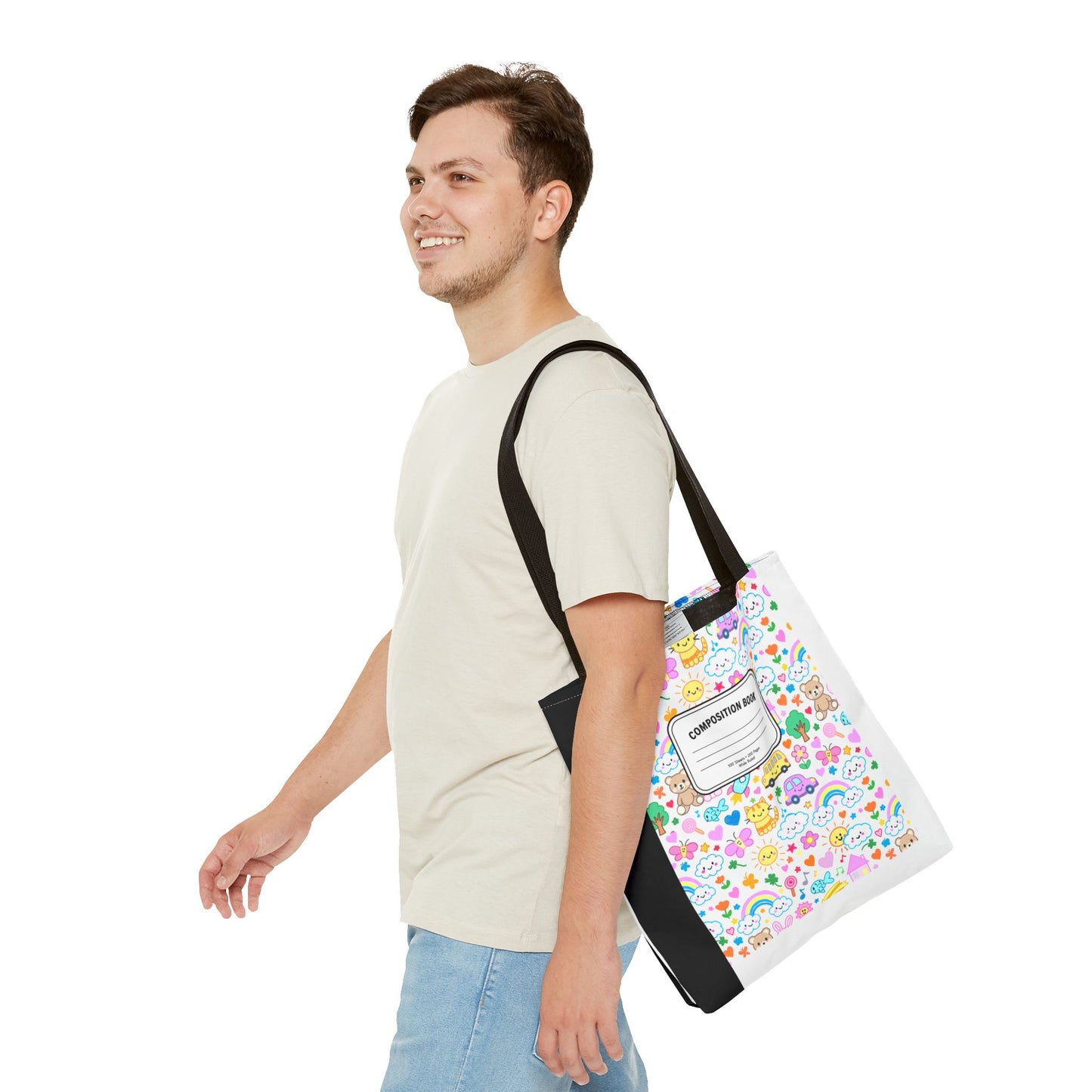 Pastel Rainbow Teacher Tote Bag | Back to School Gift | 3 Sizes