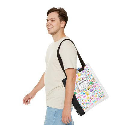 Pastel Rainbow Teacher Tote Bag | Back to School Gift | 3 Sizes
