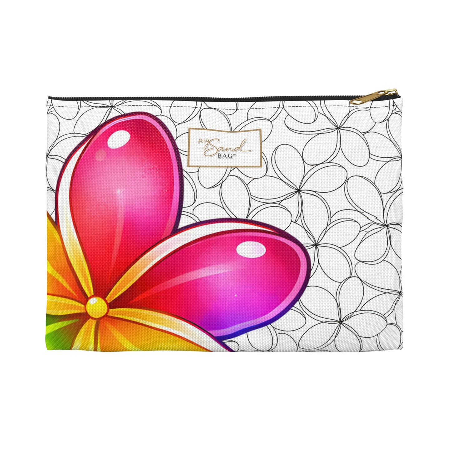 My Sand Bag Essentials Pouch Canvas Zip Organizer For Everyday Essentials Lightweight Durable Colorful Palette Small