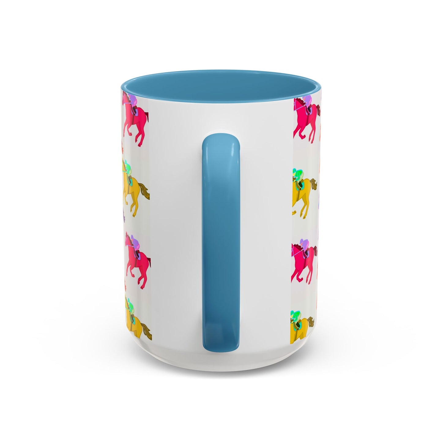 Kentucky Derby Racehorse Accent Coffee Mug | Race Day Gift | 11oz & 15oz