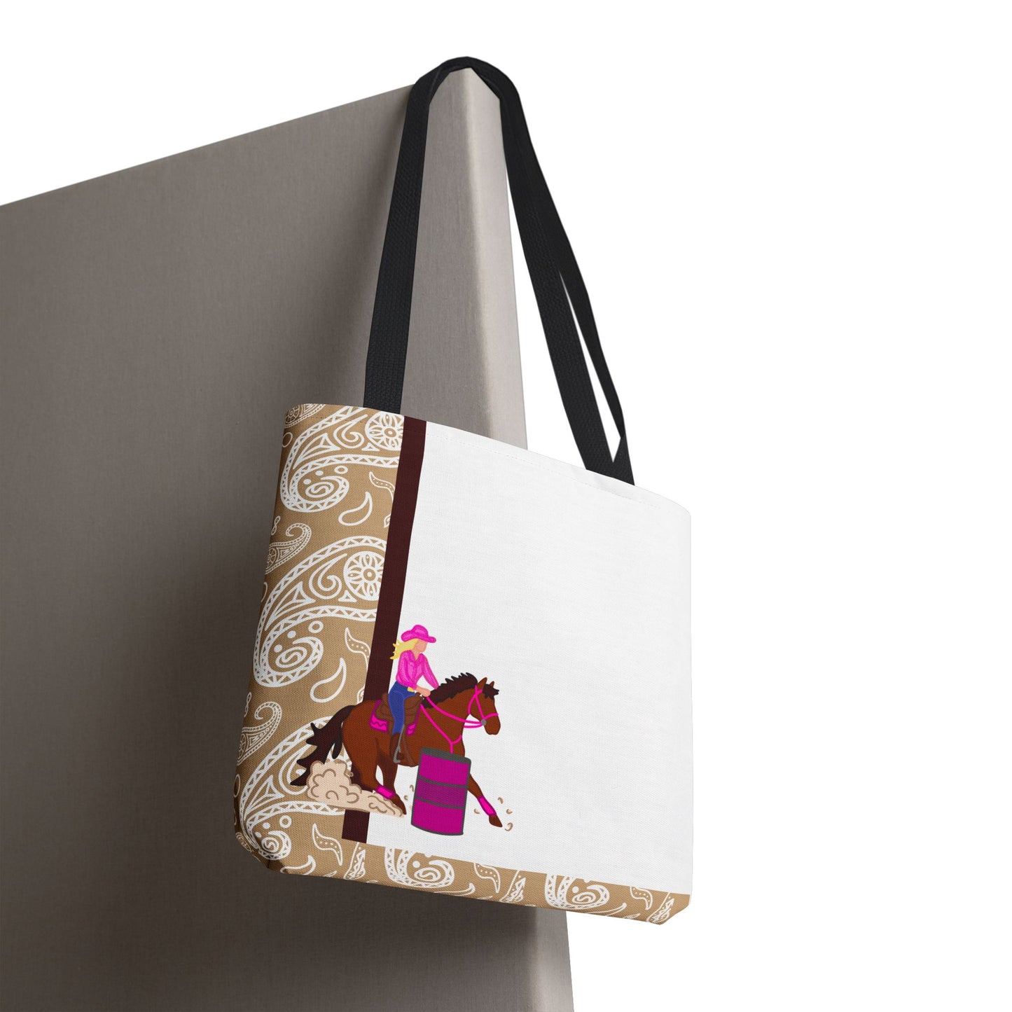 Barrel Racing Tote Bag | Cowgirl Western Patterned Tote | 3 Sizes