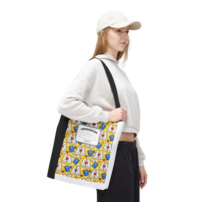Kawaii Ghost Teacher Tote Bag | School Supplies Book Bag | 3 Sizes