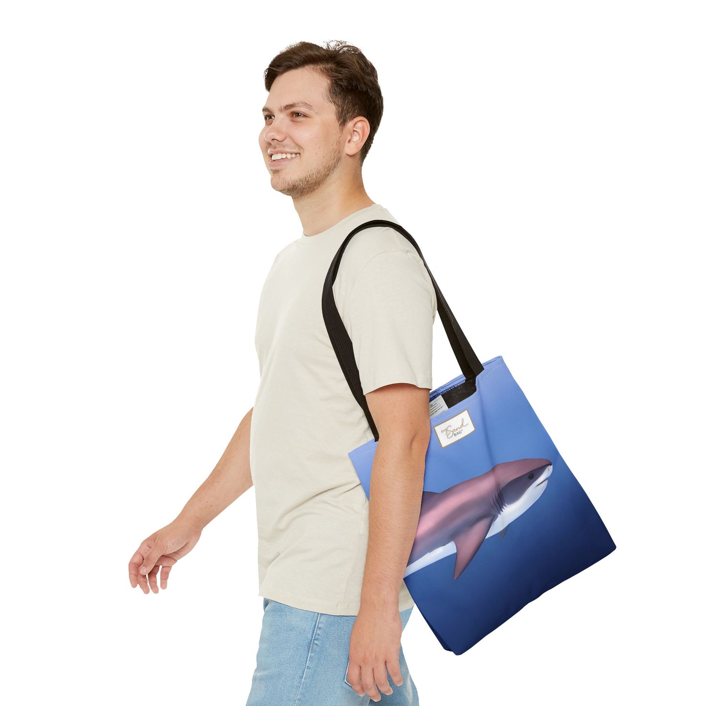 Great White Shark Tote Bag for Shopping and Beach Errands