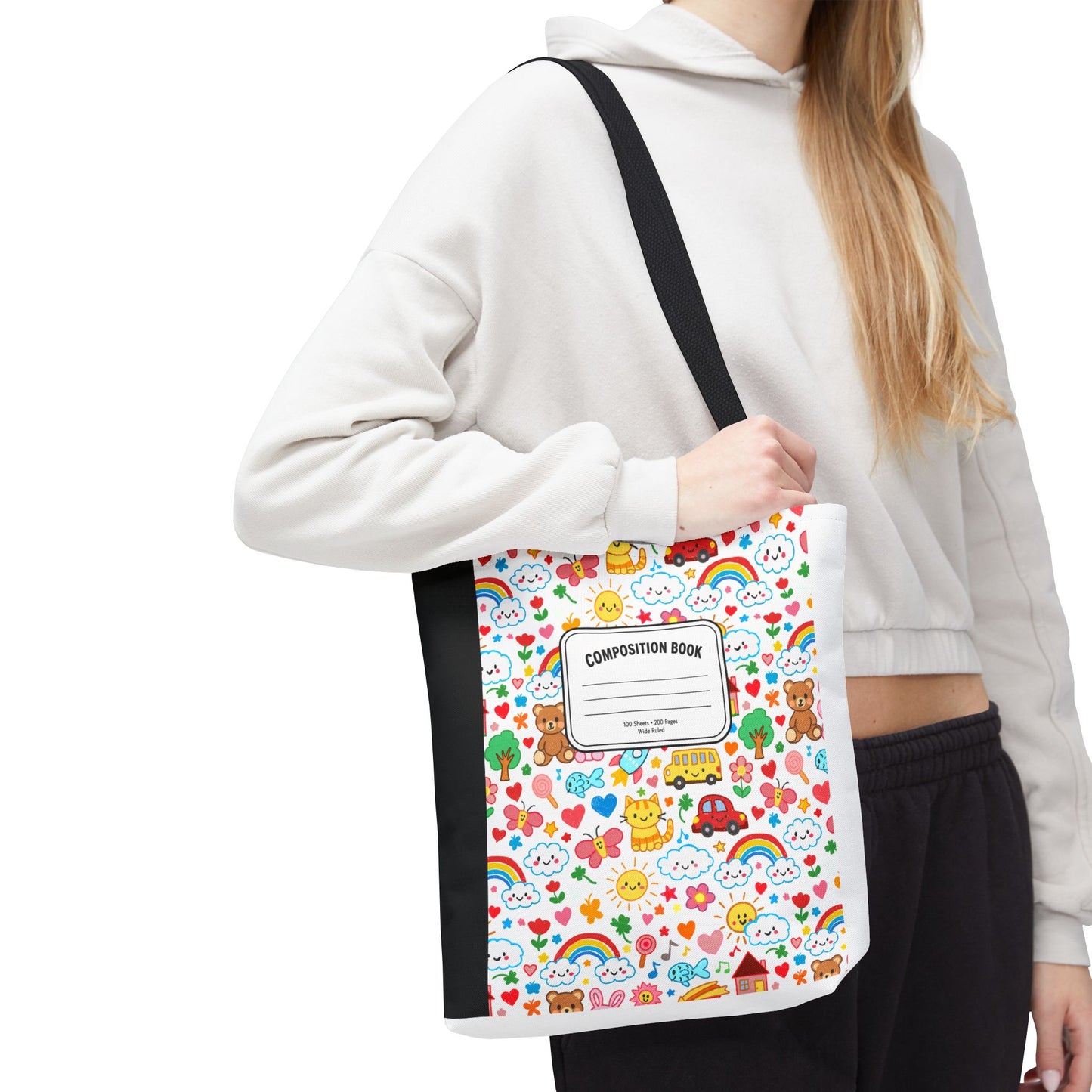 Primary Colors Teacher Tote Bag | Back to School Gift | 3 Sizes