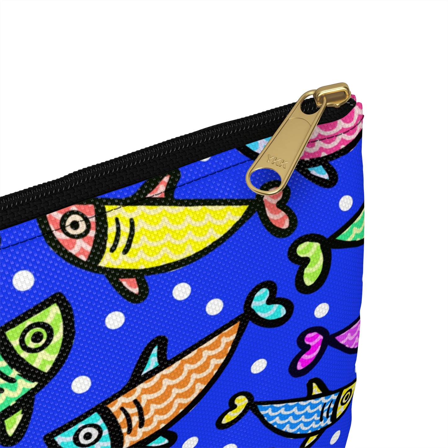 My Sand Bag Essentials Pouch By Happy Fish 2 Zippered Canvas Pouch