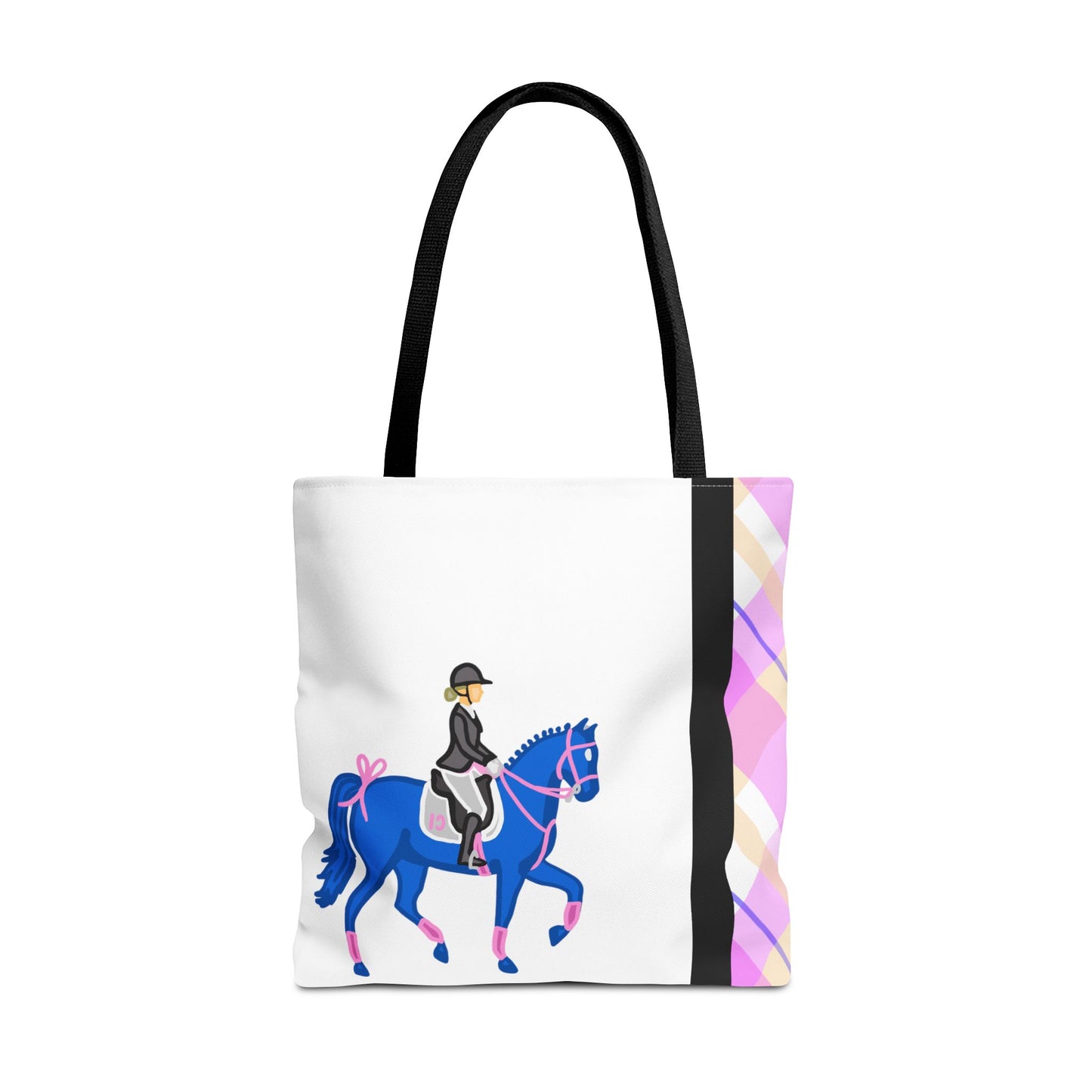Dressage Horse and Rider Tote Bag - Equestrian Carryall