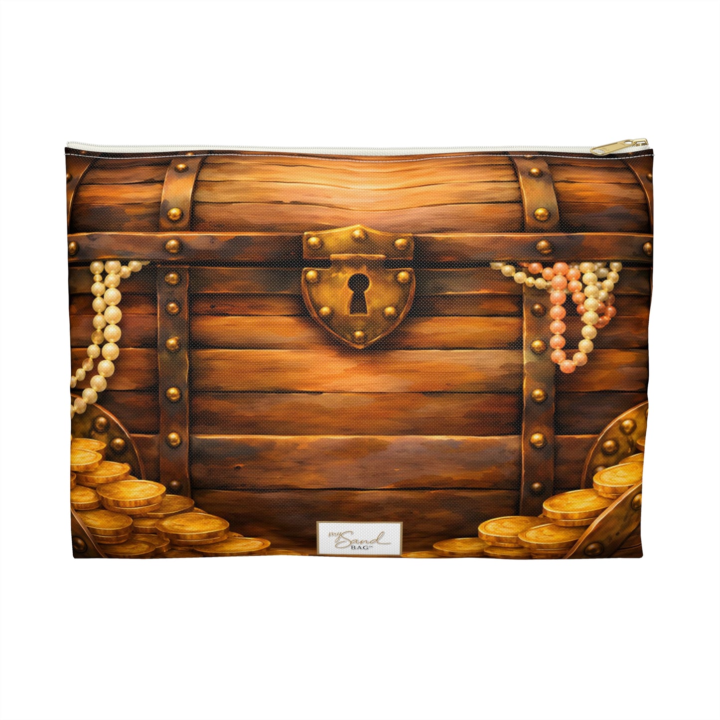 My Sand Bag™ Pirate Treasure Chest Essentials Pouch | Zip Makeup & Travel Bag