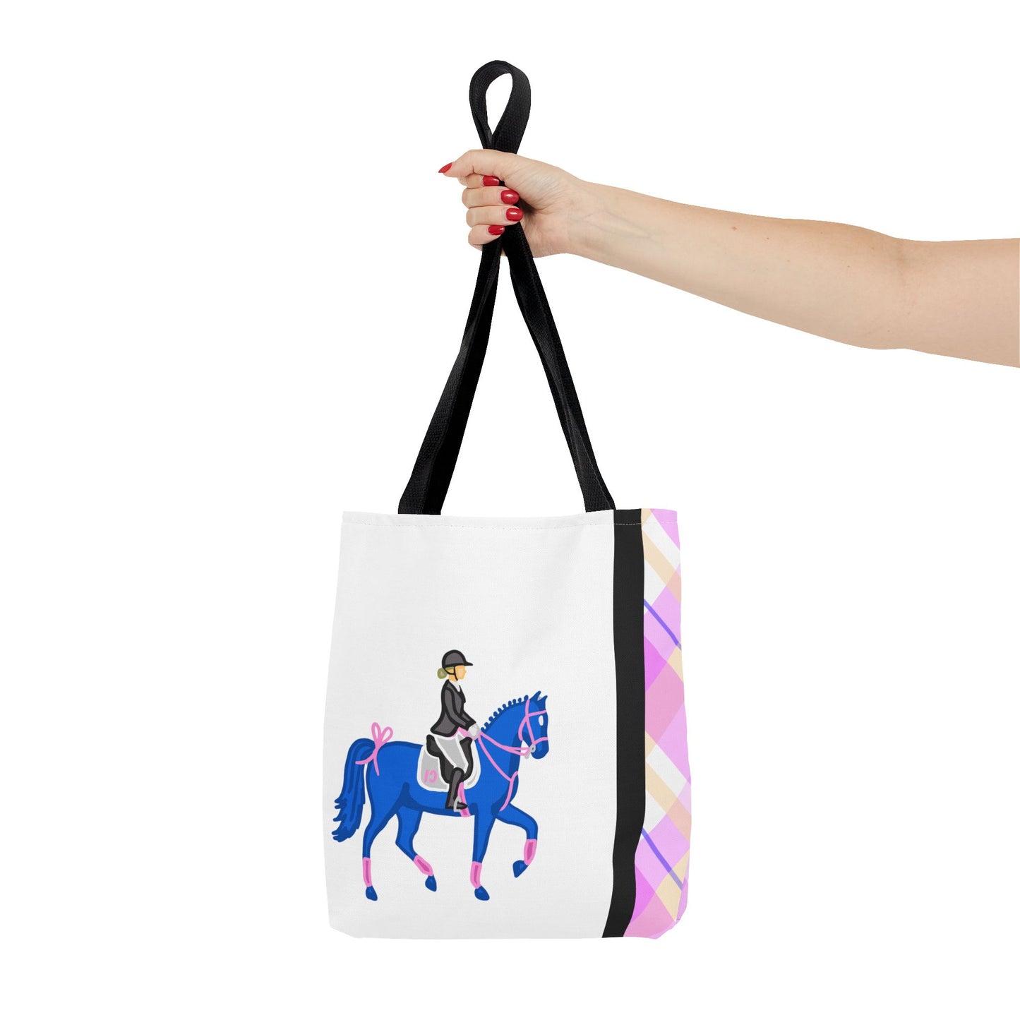 Dressage Horse and Rider Tote Bag - Equestrian Carryall