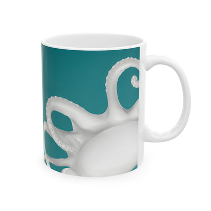 Kraken Octopus Pirate Ceramic Coffee Mug 11oz With Maritime Design Oceanic Nautical Mug For Coffee Lovers