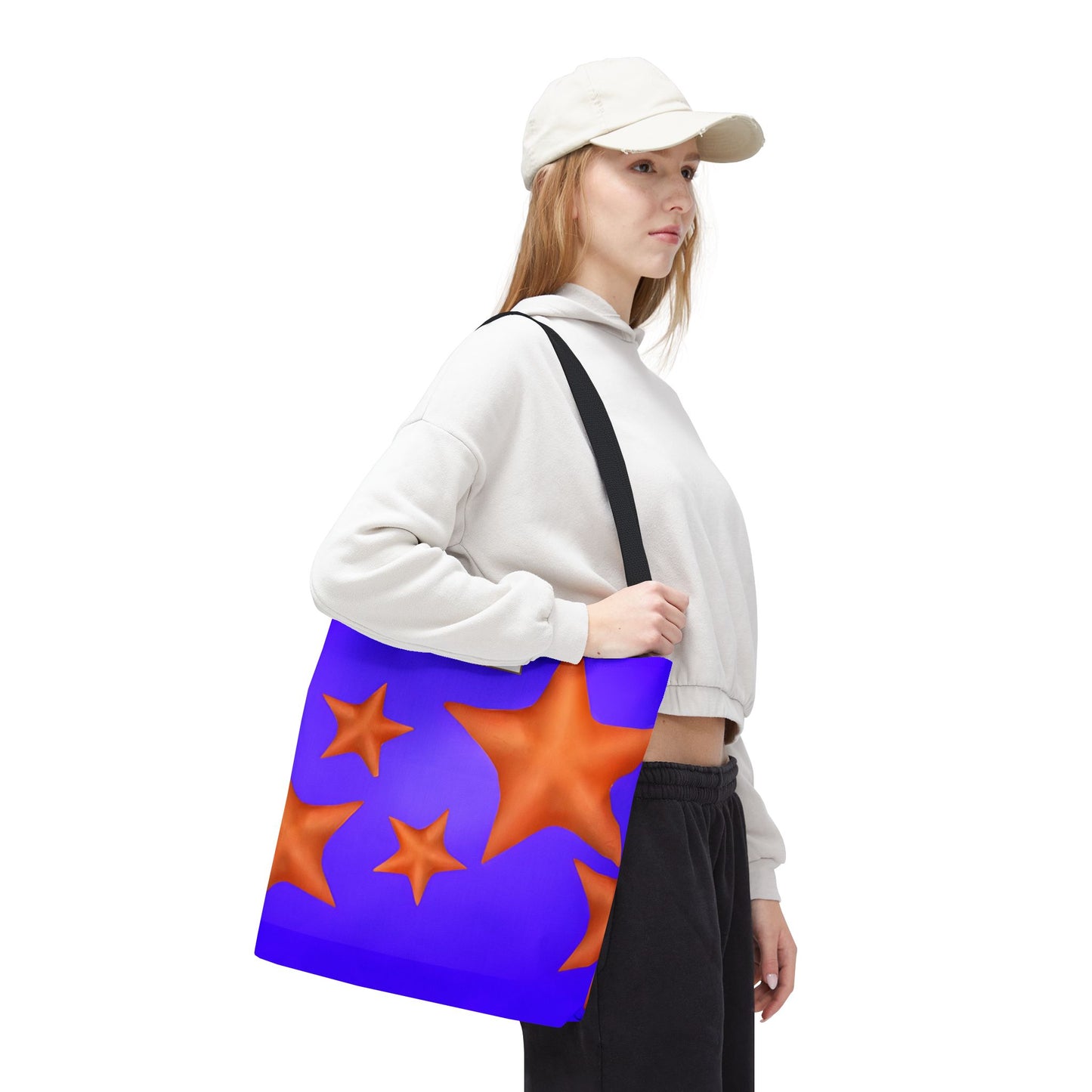 My Sand Bag Starfish Tote Reusable Shopping Tote Durable Polyester