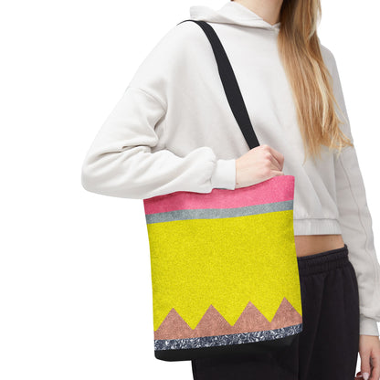 Giant Pencil Teacher Tote Bag | Back to School Gift | 3 Sizes