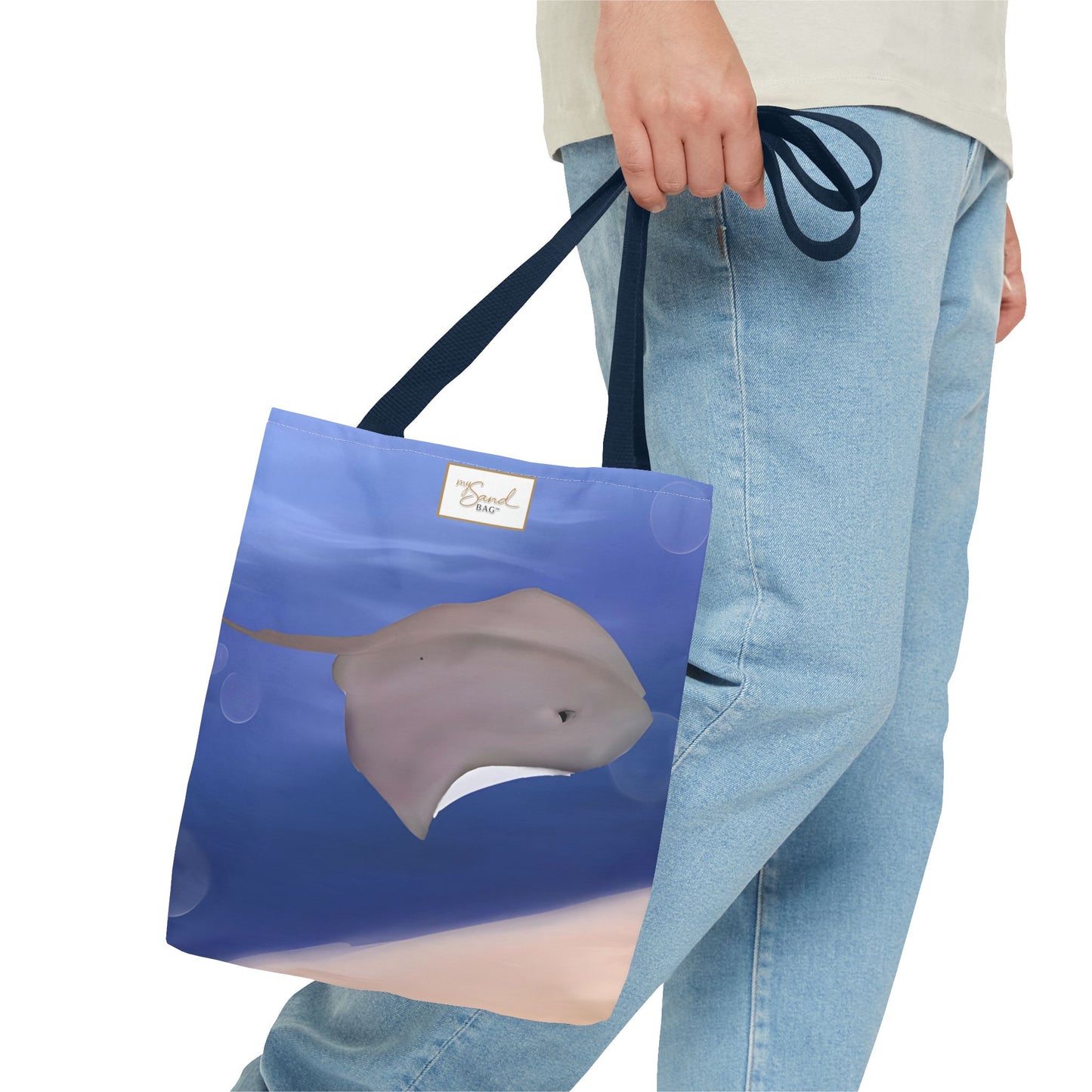 My Sand Bag™ Stingray Tote — Coastal Beach Bag | 3 Sizes