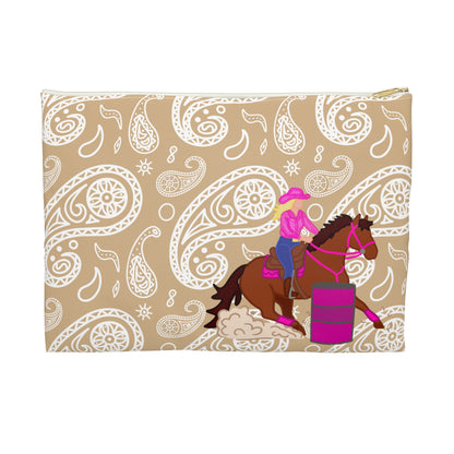 Barrel Racing Horse Accessory Pouch — Cowgirl Horse Makeup Bag