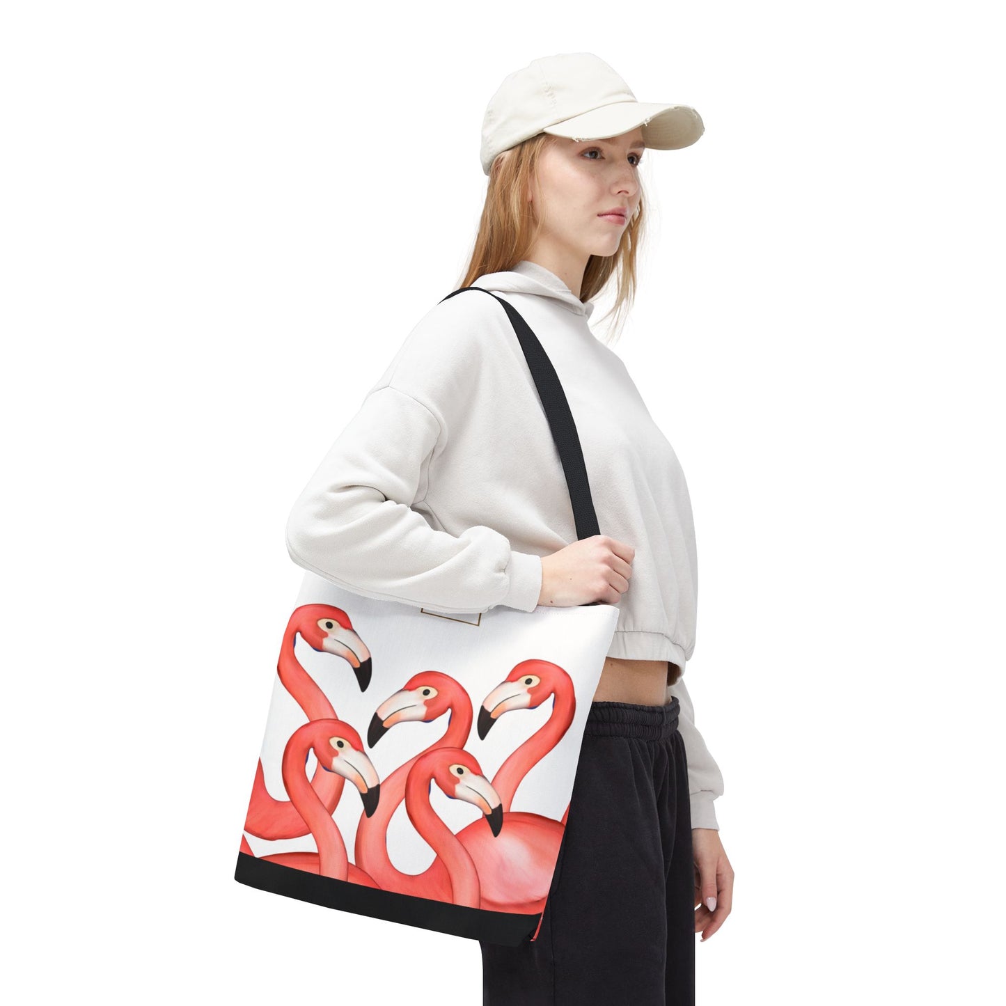 My Sand Bag Flamingos Tote Reusable Shopping Tote Durable Polyester Beach Bag