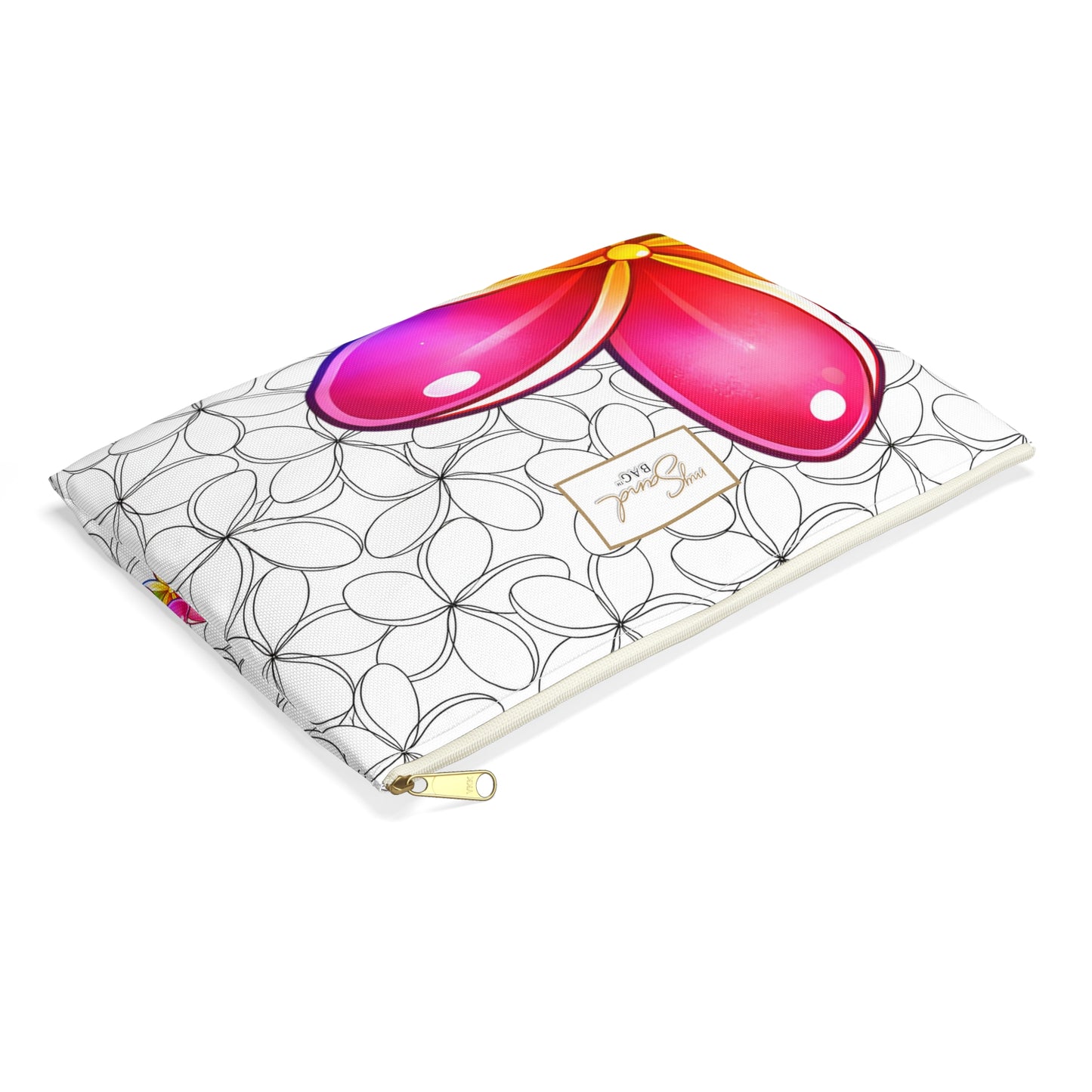 My Sand Bag Essentials Pouch Canvas Zip Organizer For Everyday Essentials Lightweight Durable Colorful Palette Small