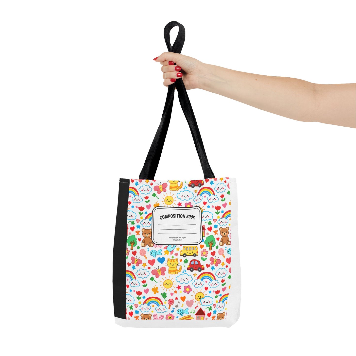Primary Colors Teacher Tote Bag | Back to School Gift | 3 Sizes