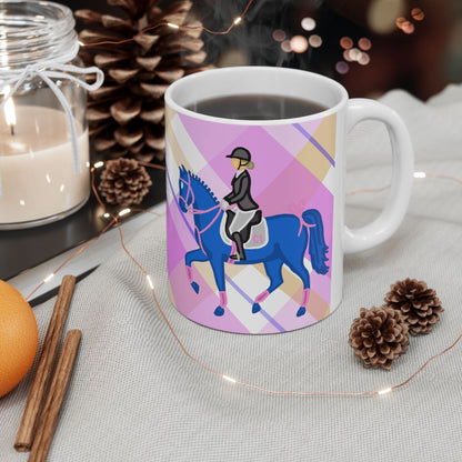Dressage Horse Ceramic Coffee Mug | Equestrian Art | 11oz & 15oz