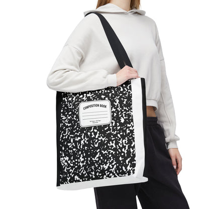 Composition Notebook Teacher Tote Bag | Back to School Gift | 3 Sizes