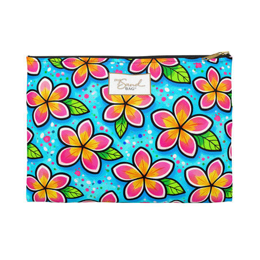 My Sand Bag™ | Watercolor Plumeria Essentials Pouch