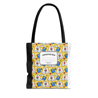 Kawaii Ghost Teacher Tote Bag | School Supplies Book Bag | 3 Sizes