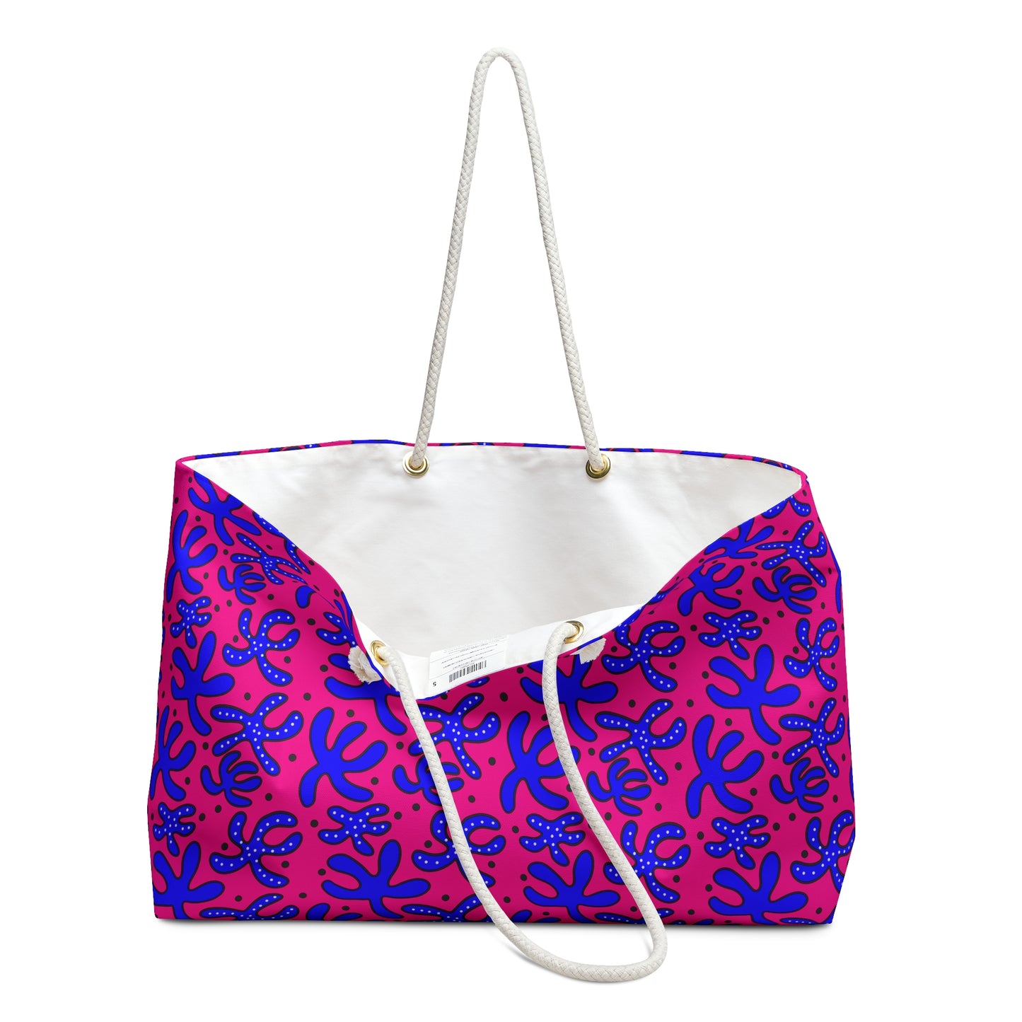 Colorful Hand Drawn Starfish Weekender Bag Beach Tote Nautical Travel Bag