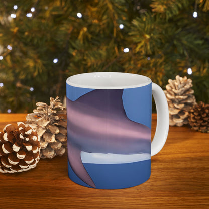 Great White Shark Coffee Mug Ceramic With Bold Ocean Artwork In Vibrant High Definition Color