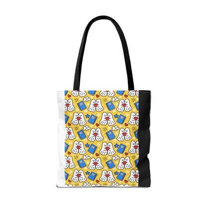 Kawaii Ghost Teacher Tote Bag | School Supplies Book Bag | 3 Sizes