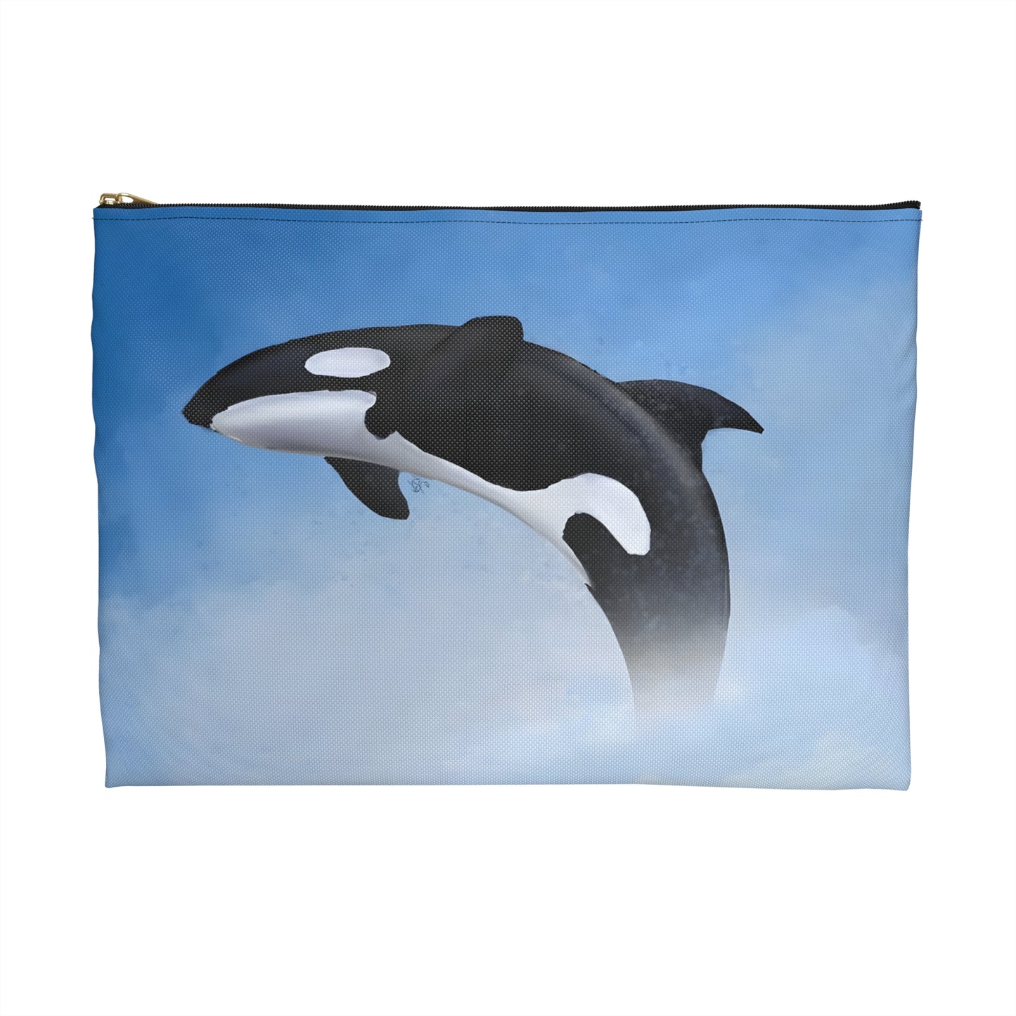 My Sand Bag™ Orca Whale Accessory Pouch | Zip Makeup & Travel Bag