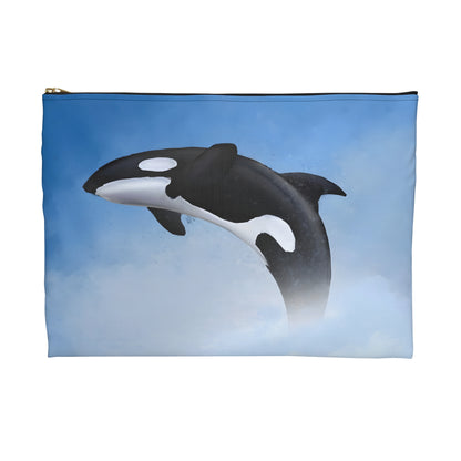 My Sand Bag™ Orca Whale Accessory Pouch | Zip Makeup & Travel Bag