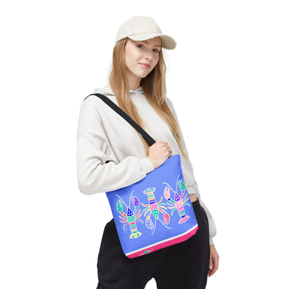 Hand-Drawn Lobster Tote Bag — Beachy Seafood Shellfish Market Tote