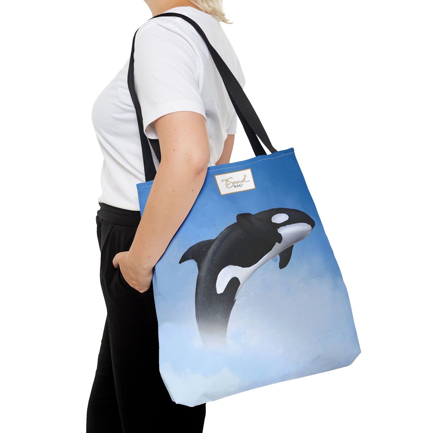 My Sand Bag™ Killer Whale Tote Bag | Orca Coastal Tote | 3 Sizes