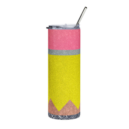 Teacher Pencil Stainless Steel Tumbler | 20oz Teacher Appreciation Travel Mug