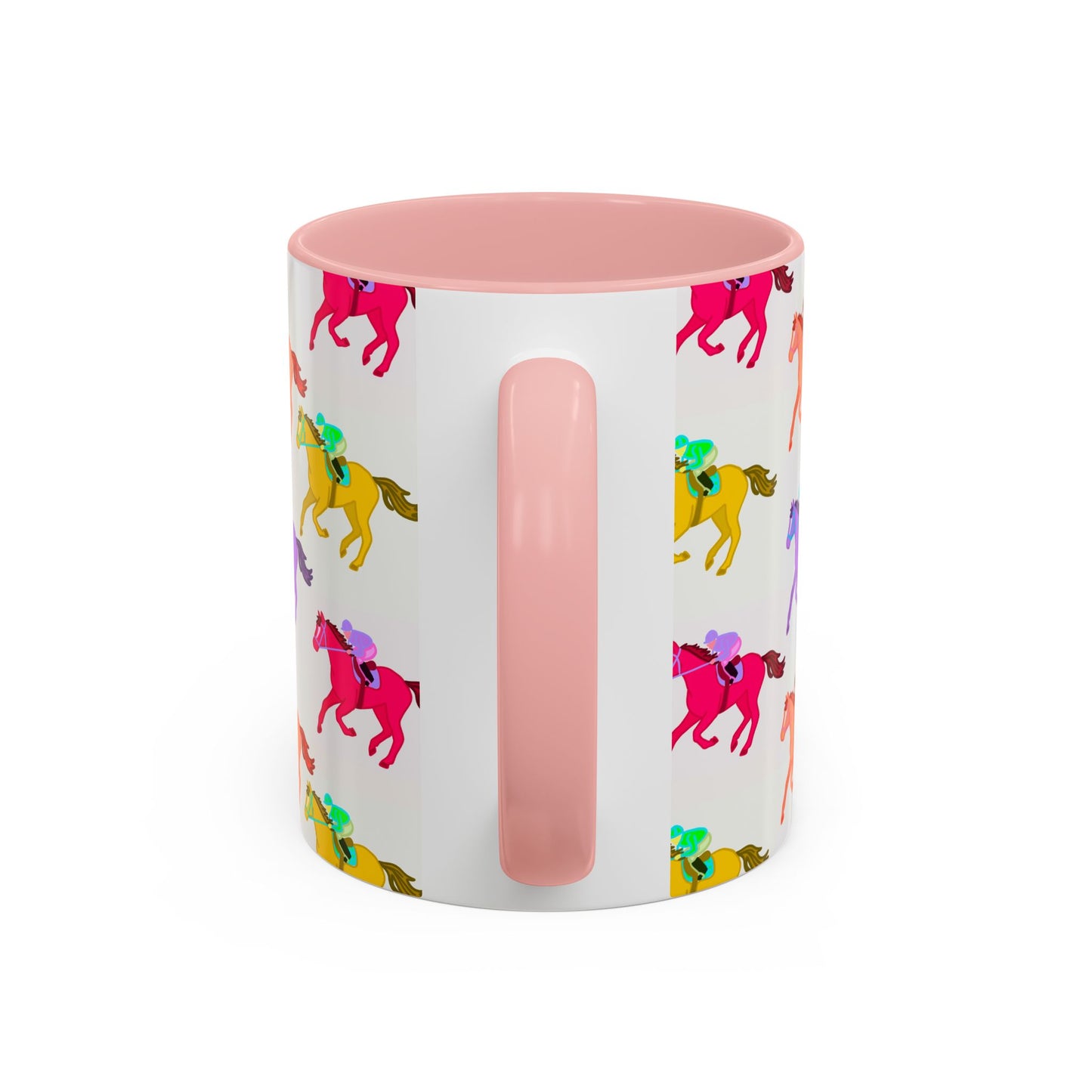 Kentucky Derby Racehorse Accent Coffee Mug | Race Day Gift | 11oz & 15oz