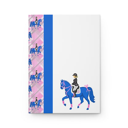 Dressage Horse & Rider Hardcover Journal — Illustrated Equestrian Notebook